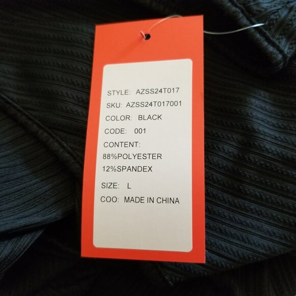 NWT! Cute and Flirty Sleeveless Top w/ Tapered Ruffle Hem & Racerback Design- LG - Picture 15 of 15